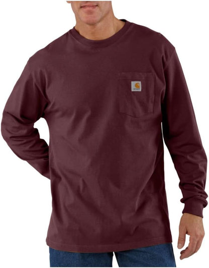 Carhartt Men's Loose Fit Heavyweight Long Sleeve Pocket TShirt