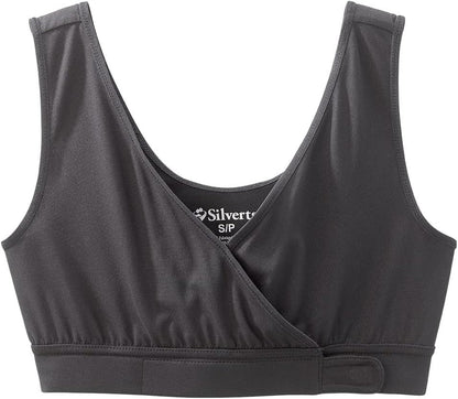 Silverts Front Closure Bra - Comfortable Adaptive Front Clasp Bra for Elderly - Wide Straps, Underwire & Padding Free