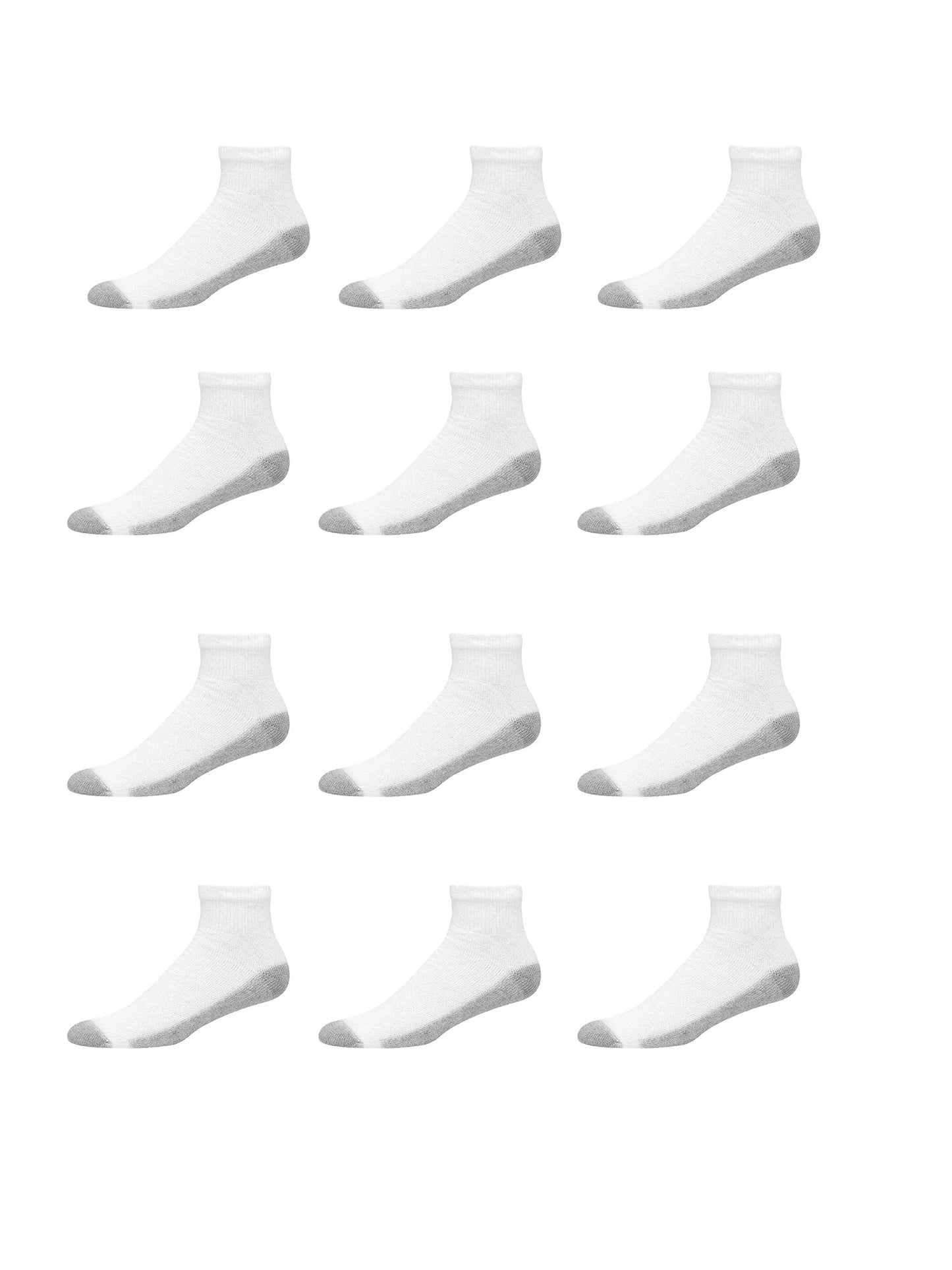 Hanes Men's Ankle Socks, 12-Pack