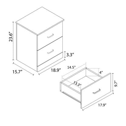 2-Drawer Nightstand