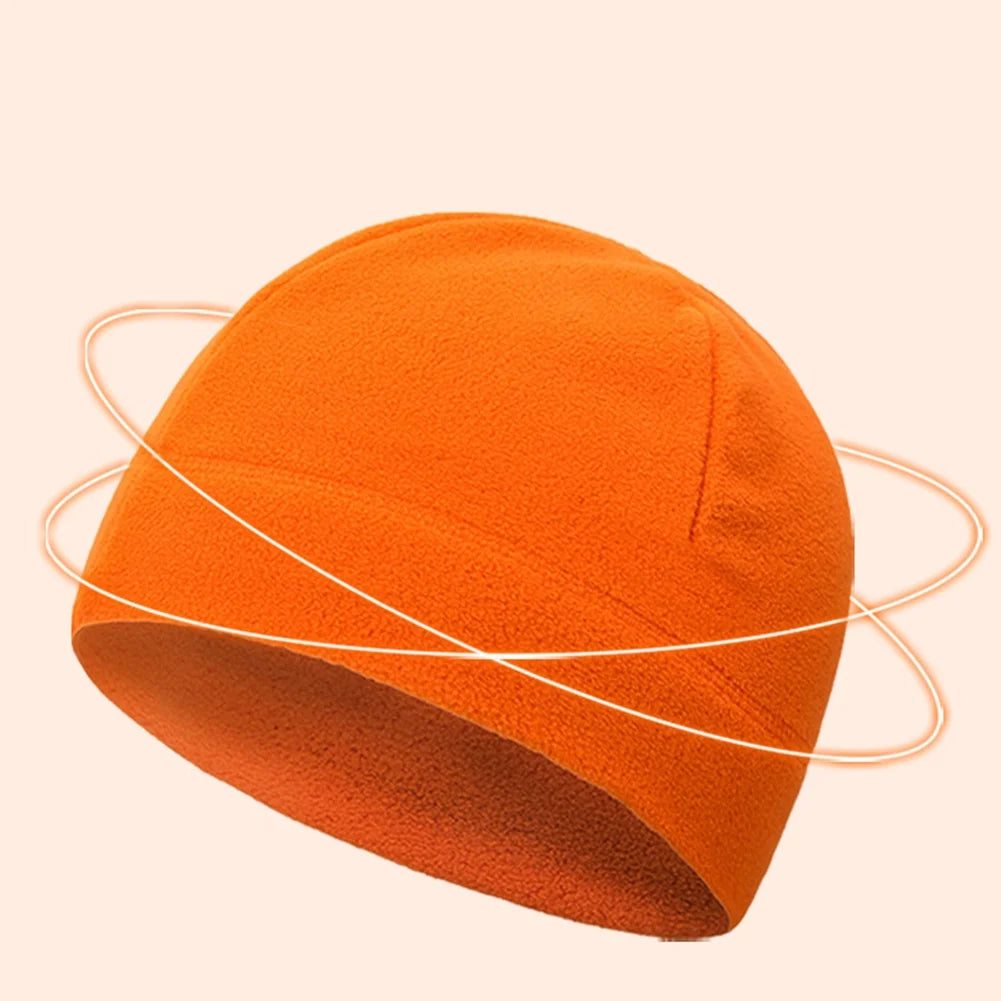 Winter Solid Color Fleece Cap