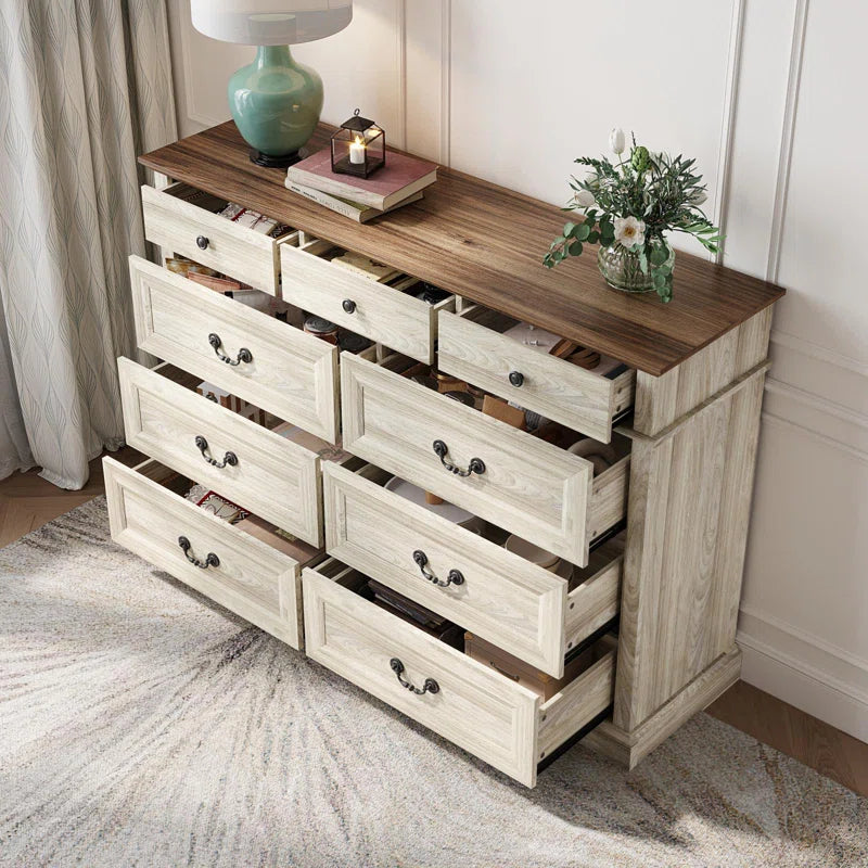 9 Drawer Double Dresser