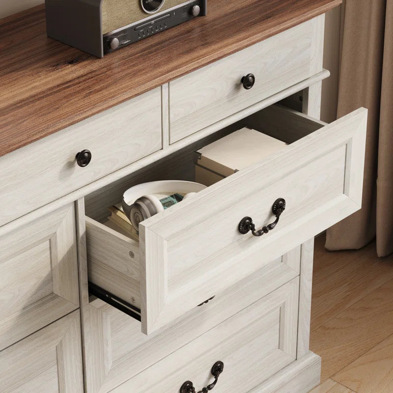 9 Drawer Double Dresser