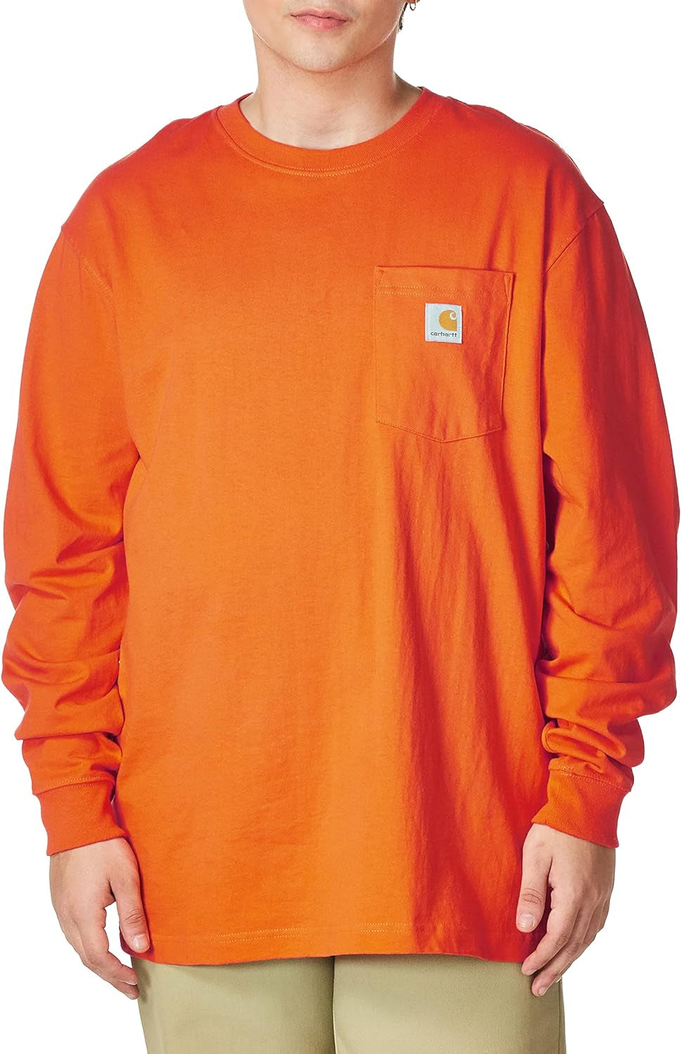 Carhartt Men's Loose Fit Heavyweight Long Sleeve Pocket TShirt