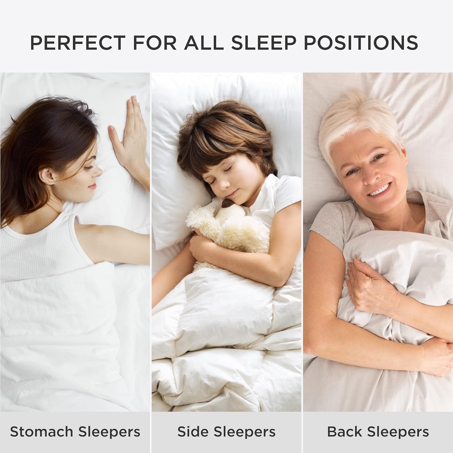 Soft and Supportive Pillows - 2 pack