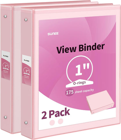 3 Ring Binder 1 Inch 4 Pack