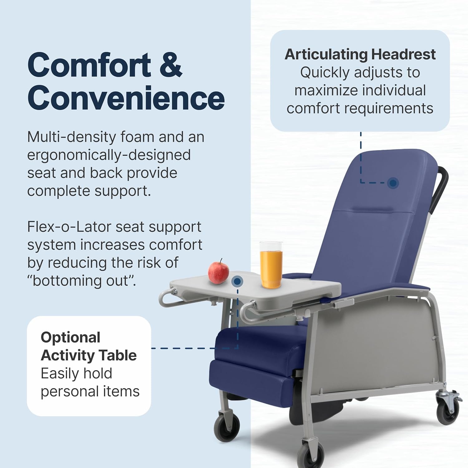 3-Position Medical Recliner - Geri Chair