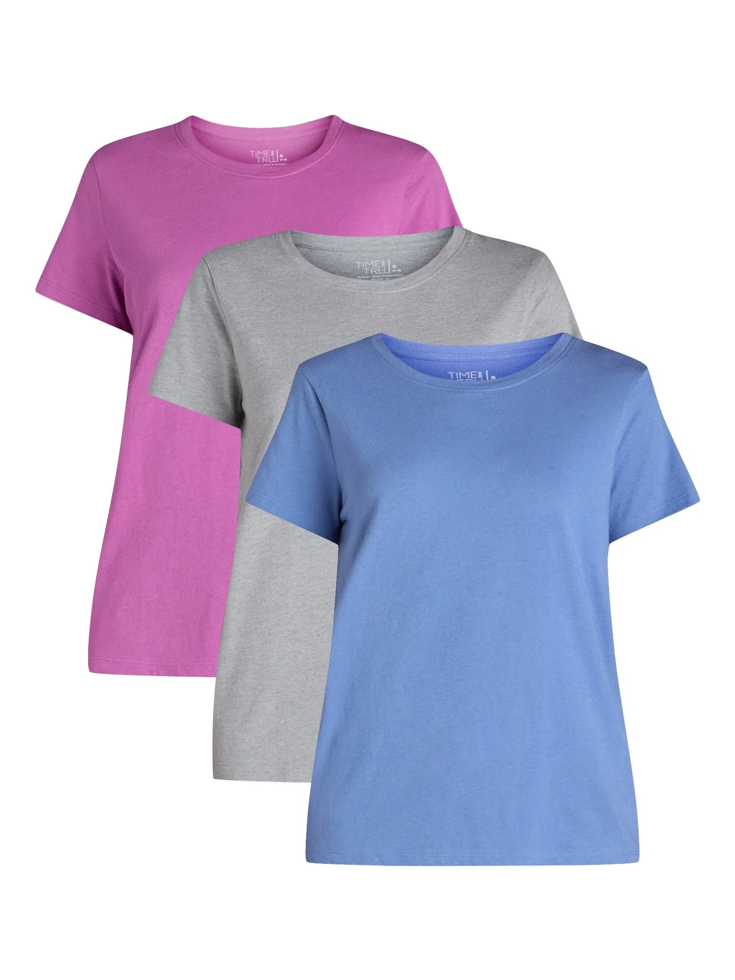 Women's Cotton Crewneck Tee 3-Pack