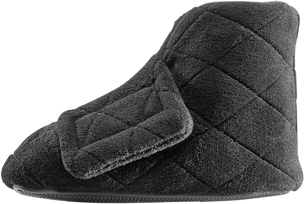 Silvert's Adaptive Clothing & Footwear Women’s Superb Comfort Extra Wide Bootie Slippers for Seniors With Swollen Feet