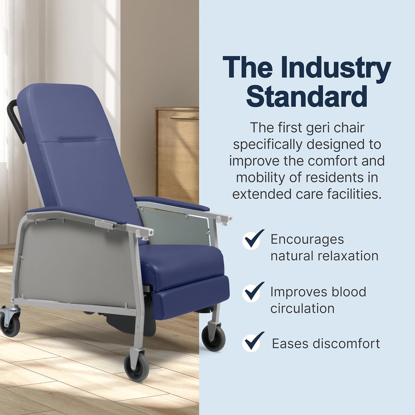 3-Position Medical Recliner - Geri Chair