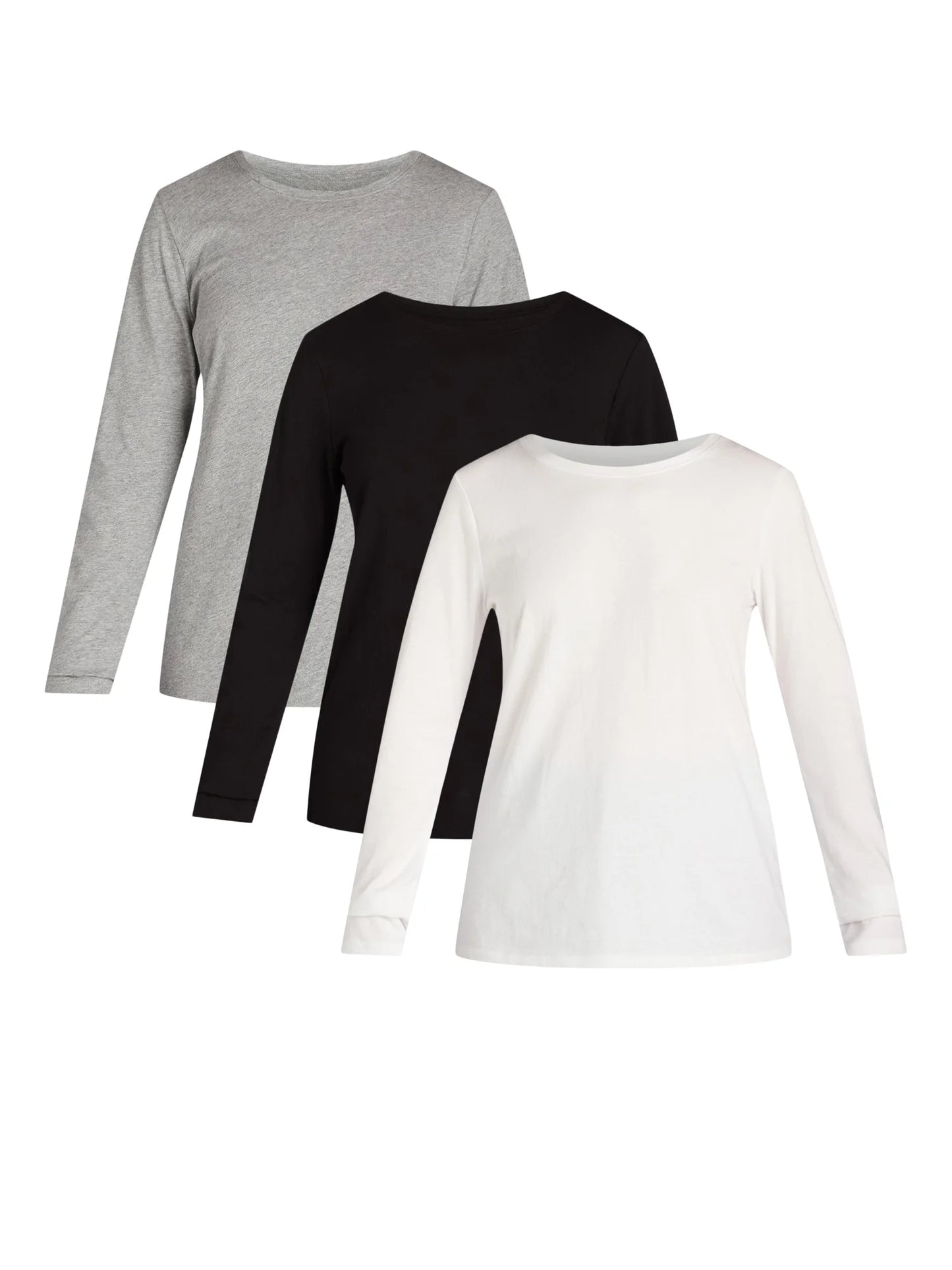 Women's Long Sleeve Cotton Crewneck Tee