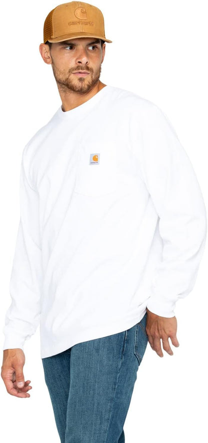 Carhartt Men's Loose Fit Heavyweight Long Sleeve Pocket TShirt