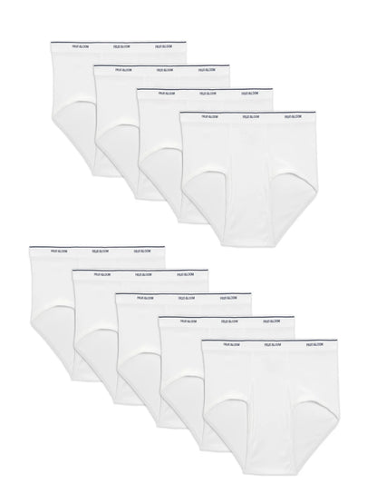 Fruit of the Loom Men's White Briefs, 9-Pack