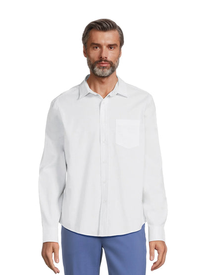 Men's Poplin Button-Up Shirt