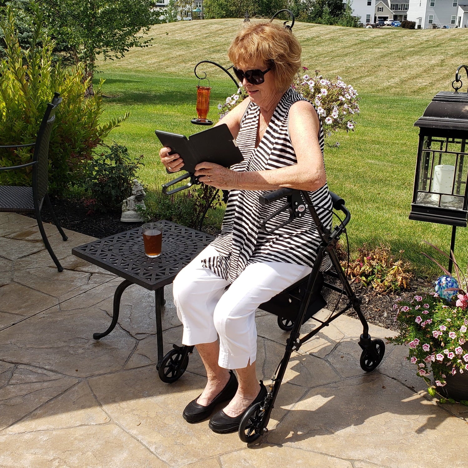 Rollator with Seat and Wheels