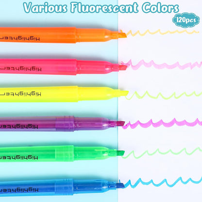 120 Pack Highlighters Assorted Colors