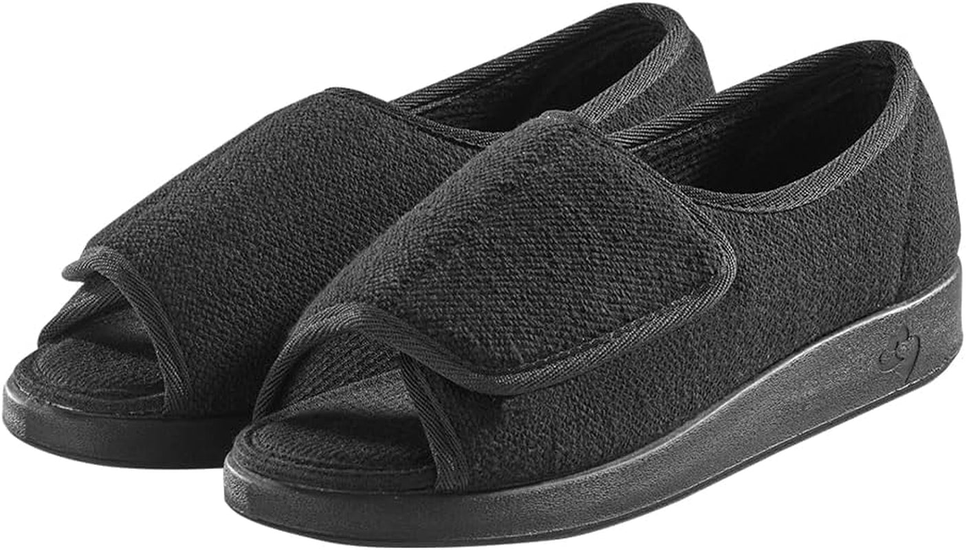 Silverts Diabetic Open-Toe Shoes for Women | Extra-Wide Non-Slip Comfortable Slippers for Elderly, Swelling, Sensitive Feet