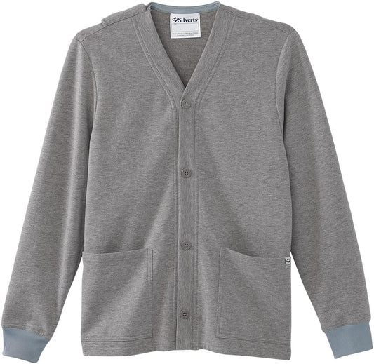 Men’s Open-Back Adaptive Soft Fleece Cardigan